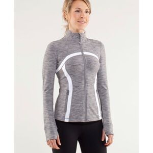 Size 6 Vintage Lululemon Define Jacket -Wee Are From Space Coal Fossil / White